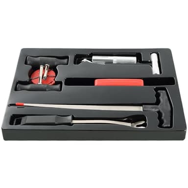 ATPEAM Kit de Réparation Pare-Brise 7 Pièces, Outil de Réparation pour Vitre Voiture, Marteau Brise-Vitre et Kit Démontage Pare-Brise avec Lame de Coupe