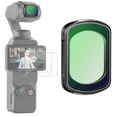 NEEWER Filtre Magnétique Noir Diffusion 1/4 Compatible avec DJI OSMO Pocket 3 - Filtre Effet Cinématographique Mist Dreamy avec Cadre Ultra Slim & Verre Optique HD Multi Revêtement, 2 Films de