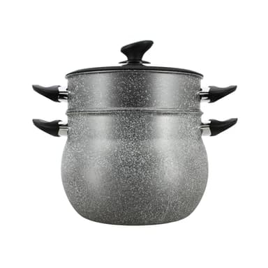 MENASTYL - Couscoussier 9L avec couvercle - Compatible tous feux dont induction et lave-vaisselle - 6020033