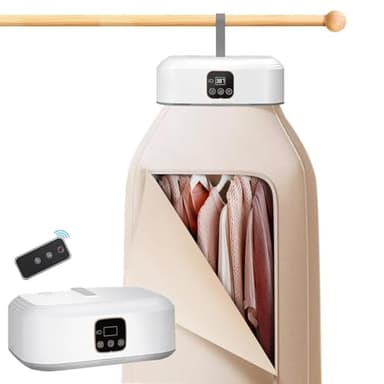 Mini sèche-linge, pompe à chaleur, séchoir avec minuterie 1-8H, télécommande et stérilisation UV, pour les voyages d'affaires, appartements, hôtels, camping