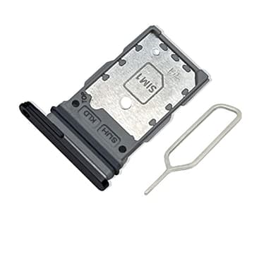 Eonpam Support de Remplacement pour Carte SIM Double (Samsung Galaxy S22 Ultra 5G) avec Broche SIM (Noir)