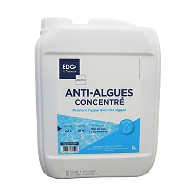 EDG - Anti Algues Piscine - Préventif Anti Eau Trouble - Algicide Liquide - Bidon 5 litres - Gamme Traitement Et Accessoires Piscine EDG Access