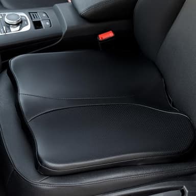 QYILAY Coussin Voiture en Mousse à Mémoire - Rehausseur de Siège pour Conduite Confortable - Soulagement des Douleurs Coccygiennes et Sciatiques - Coussin Ergonomique pour Siège de Voiture.