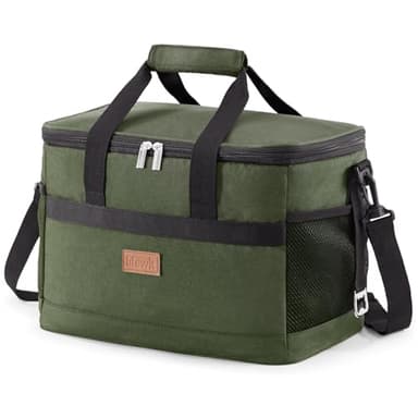 Lifewit Sac Isotherme 20L, Grand Format Glaciere Souple Isothermes, Portable Sacs Isotherm Courses Surgelés pour Voyage, Pique Nique, Camping, Plage, Vert