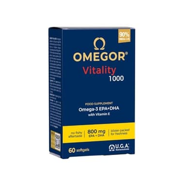Oméga 3 1000 mg - Huile de poisson avec 800 mg d'EPA et de DHA par capsule | Le seul Oméga3 IFOS certifié 5 étoiles depuis 2006 | Capsules de supplément avec 90% d'oméga-3 rTG | 60 gélules