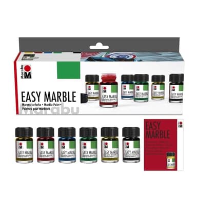 Marabu Easy Marble Assortiment de Peinture pour marbrure