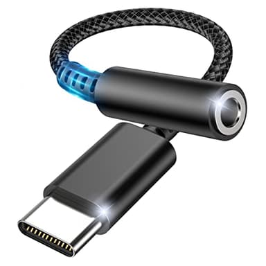 Adaptateur de Prise de Casque USB C à 3,5mm, CKCN Adaptateur Jack USB Type C Audio avec DAC, écouteurs Audio Numérique Type C vers Audio Compatible avec Galaxy S21 S20 S20+, MacBook Pro, Huawei