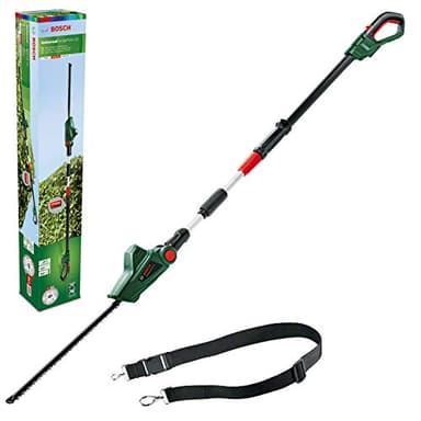 Bosch Home and Garden Taille-Haies sans fil téléscopique Bosch - UniversalHedgePole 18 (1 Batterie 18 V 2,5 Ah, Chargeur, Longueur de lame 43 cm)