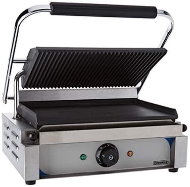 Casselin CGPRL - Grill panini plaques rainurée - lisse