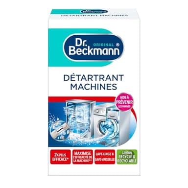 Dr. Beckmann - Détartrant Machines 2x50 g - Pour une machine qui dure plus longtemps - Elimine efficacement le calcaire - Lot de 3