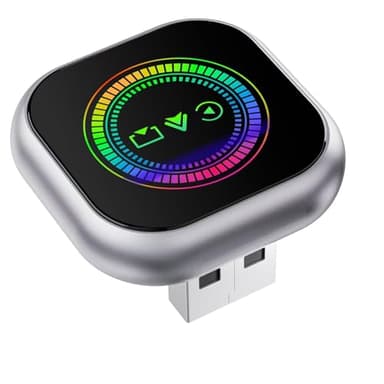 Adaptateur CarPlay & Android Auto & Air Play sans Fil 3 en 1, Nouveau CarPlay sans Fil, Projection Air Play, Reconnexion Automatique, Bluetooth 5.0 et WiFi 5.8GHz, Compatible iOS 10+, Android 11+