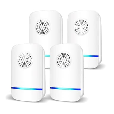 Répulsif Ultrasonique pour Souris 4 Pack,Anti-Rats,Silencieux,Non-Toxique, Efficace Contre Les Souris et Les Rats, sans Radiation Répulsif à Ultrasons Anti Rongeurs