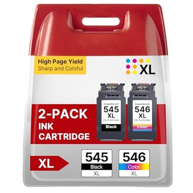 PG-545XL CL-546XL Cartouches d'encre Remplacement pour Cartouche Canon 545-546 pour Cartouche Canon 545 et 546 pour Pixma TS3150 TS3350 TS3151 TR4550 TR4551 MG3050 MG2550S MG2555S MX495(Noir, Couleur)