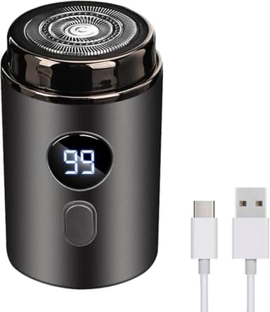 Tondeuse Intime Femme Homme Professionnelle,Rasoir Électrique Sans Irritation pour Partie Intime,Précise et Lavable - Idéal pour Voyage et Ét (Noir)