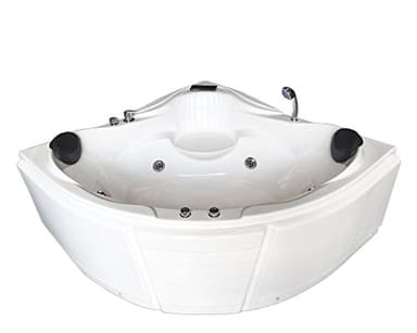 BAIGNOIRE MASSANTE ANGLE Model Las Vegas 150 x 150 cm BALNEO BAIN TOURBILLON SPA Cascade inclus!