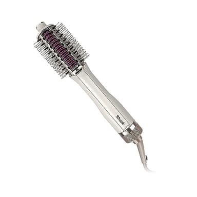 Shark SmoothStyle Peigne et brosse chauffants, Modes Cheveux Secs et Cheveux Mouillés, Brosse lissante air chaud 3 températures, Volume et douceur, Tous types de cheveux, Soie HT202EU