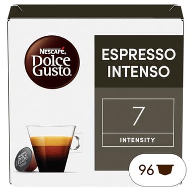Nescafé Dolce Gusto Espresso Intenso - Café - 96 Capsules (Pack de 6 boîtes x 16)
