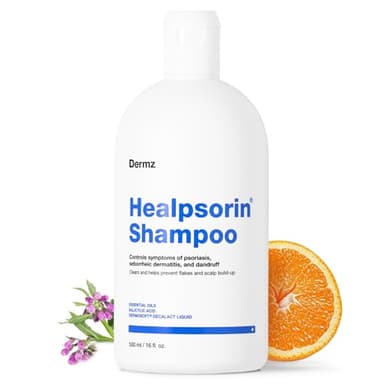 Shampooing Healpsorin 500 ml pour le traitement du psoriasis, avec d’acide salicylique & 1% de Dermosoft® Decalat