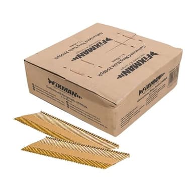 Fixman 413678 2 500 clous annelés galvanisés 3,1 x 90 mm