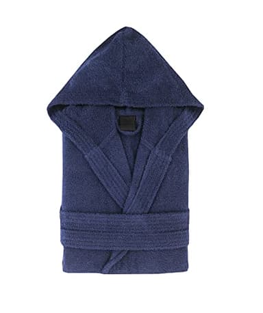 Top Towel Mixte Avec Capuche Peignoir De Bain, Bleu Marine, XL EU