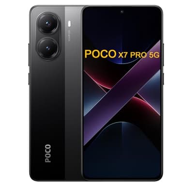 Xiaomi Poco X7 Pro 5G Smartphone, 512 Go, RAM 12 Go, écran AMOLED CrystalRes 1,5 K 120 Hz, Batterie 6000 mAh, Noir