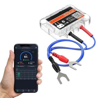Moniteur de Batterie sans Fil Bluetooth 12V, Application de santé de la Batterie de Voiture, Outils de Test de Batterie adaptés à Android iOS