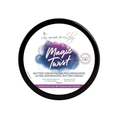 Les Secrets De Loly – Magic Twist – Crème Ultra Nourrissante – Cheveux Crépus – Végan – Leave-In Sans Rinçage – Soin Naturel à 99% – 250ml