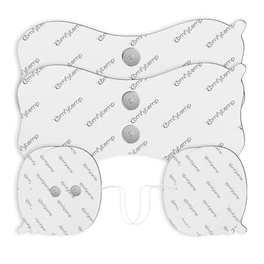 Comfytemp TENS Lot de 2 + 2 électrodes sans fil (6 x 13/7 x 9 cm) réutilisables, auto-adhésives de qualité supérieure et électrothérapie non irritante (pour K6122/K6114)