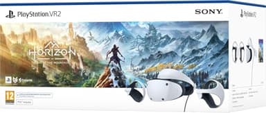 Sony, PlayStation VR2 PS5, Casque VR + Manette PS VR2 Sense, Casque de Réalité Virtuelle pour PS5, Compatible avec Console PlayStation 5, Couleur : Noir et Blanc + Jeu VR Horizon Call of The Mountains