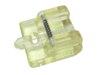 Pied de fermeture éclair invisible à clipser pour machine à coudre Pfaff