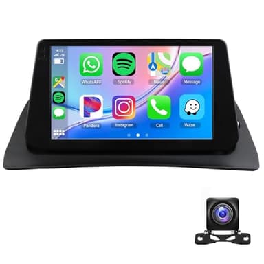 Autoradio Re-Nault Kangoo 2007-2018 avec Carplay sans Fil Android Auto Écran Tactile HD 9" Autoradio avec Bluetooth 5.0 FM Lien Miroir USB/AUX/Commandes Au Volant Caméra De Recul(Size:M100)
