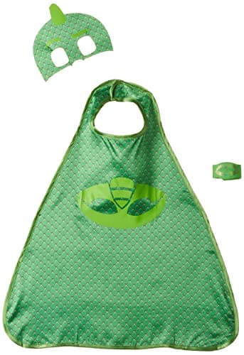 amscan 10132446 Costume cape verte avec Pyjamasques Gekko 4-8 ans, Vert