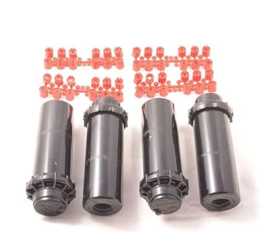 Lot de 4 Arroseur Turbine Hunter PGP ADJ 3/4'', portée 6,4-15,8 m, Angle réglable, Noir