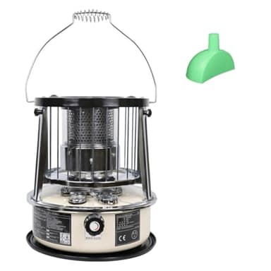 9000 BTU Poêle à Pétrole 2 En 1 Portable Chauffage Fioul Chauffage Pour Le Camping, Le Garage, La Maison Et Les Situations D'urgence,Off-white-Singleitem