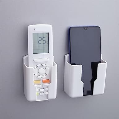 Support universel pour télécommande mural, Boîte de rangement murale pour climatiseur blanc - Petit