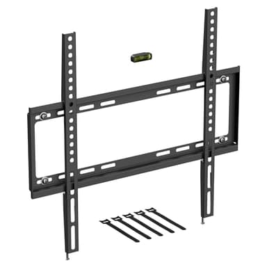 D-Line Support Mural TV pour 32 à 70 Pouces, Fixation à Plat Contre Le Mur, Formats VESA 200x200 mm à 400x400 mm - Peut Soutenir Un Poids Maximum de 60 kg