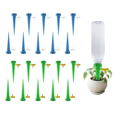 Lot de 20 Arrosages Automatiques Arroseurs Automatiques Plantes Irrigation Système Arrosages Automatique Réglable avec Vanne de Contrôle pour jardin, plantes intérieures et pots de fleurs