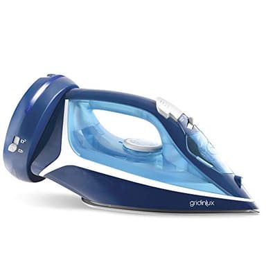 Gridinlux | Fer à repasser sans fil Iron Lux 2600 | Base en céramique | Débit vapeur 26 g/min | Vapor Shot 700 MG | Système de sécurité | Système anti-goutte | Système anti-calcaire