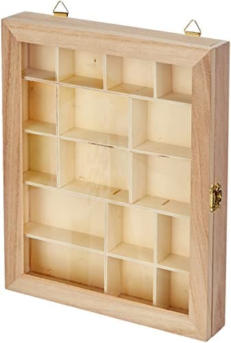 Artemio Vitrine, Bois, Beige, 23 x 28 x 3 cm VIVT2328