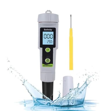 Testeur De Salinité 0-199.9 Ppt Testeur De Sel Pour Piscine Compteur De Sel De Piscine Testeur Salinité Piscine De Type Stylo NuméRique Pour Les Tests De Salinité De L'Eau De Mer/De L'Eau SaléE