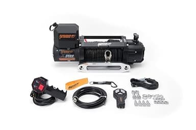 KANGAROO WINCH Treuil Electrique 12v Rapide 7000 lbs / 3179 kg - Puissant avec Câble Synthétique et Télécommande - Construction Fiable - Pour Véhicules 4x4, Forestiers et Utilitaires (K7000XP)