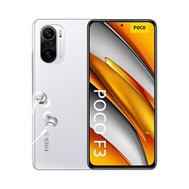 Xiaomi POCO F3 - Smartphone 8+256GB, 6,67" 120Hz AMOLED DotDisplay, Snapdragon 870, 48MP Triple Caméra, 4520mAh, Blanc Arctique (Version française + 2 ans de garantie)
