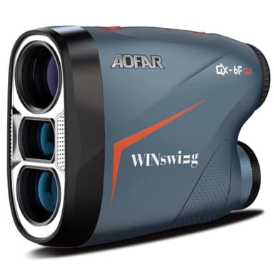 AOFAR GX-6F Pro Télémètre de Golf avec Pente, 600Y, Télémètre à Balayage Continu, Verrouillage des Drapeaux avec Vibration Pulsée pour la compétition, Lecture à 0,2 Seconde, Version Upgradée