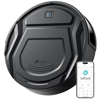 Lefant M210 Pro+ Aspirateur Robot, 4000Pa, 200min, WiFi/App/Alexa, Évitement d'obstacles PSD 190°, Mince Silencieux, Idéal pour Poils d'animaux Sols Durs