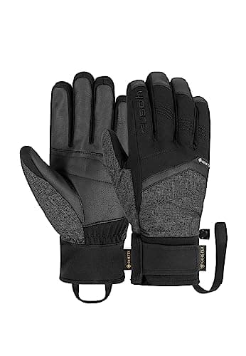 Reusch Blaster Gore-Tex Gants pour Homme Extra Chauds, imperméables, Respirants, Noir/Gris, 9,5