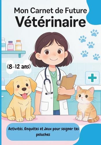 Mon Carnet de Future Vétérinaire: Activités, Enquêtes et Jeux pour soigner tes peluches (8-12 ans)