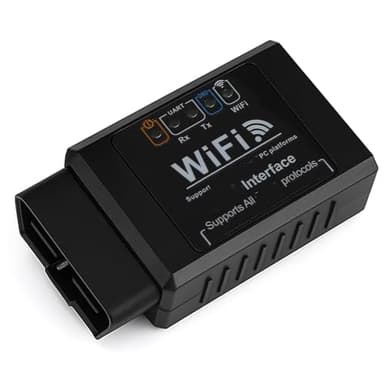 Lumitrex WiFi Diagnostic Voiture Bluetooth Adaptateur Scanner Auto Universel pour iOS Android Windows Lecteur pour Multi Marques pour Analyse Moteur et Effacement des Codes Erreur avec Français