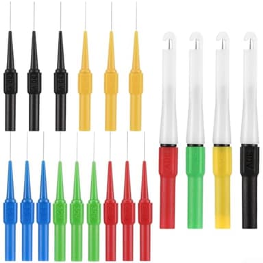 Ligne de test électrique avec connecteurs banane de 4 mm et aiguilles en acier inoxydable pour réparation automobile et applications de diagnostic industriel