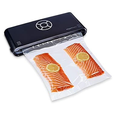 Amazon Basics Scelleuse sous vide, Automatique, joint de 30 cm+10 sacs de scellage, noirs