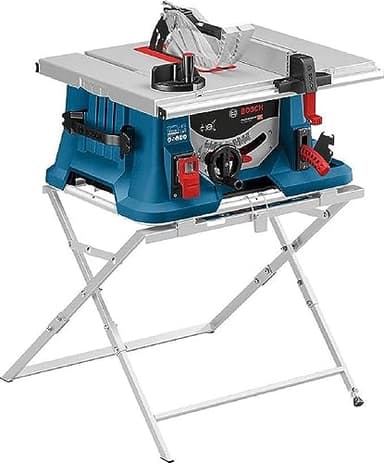 Bosch Professional scie sur table GTS 635-216 (1 600 W, 5 500 tr/min, avec support de travail GTA 560, 1 lame de scie circulaire, dans boîte carton)